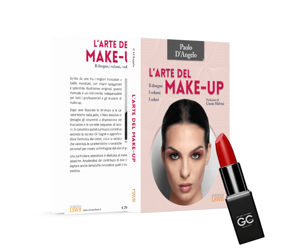 Libro L'arte del make-up con dedica di Pablo Gil Cagnè e rossetto in omaggio